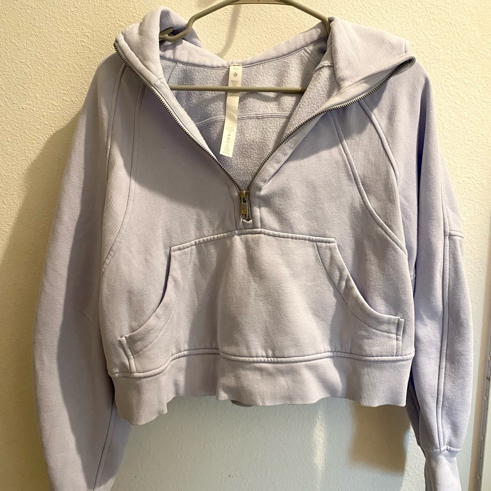 Lululemon Purple Half Zip Scuba